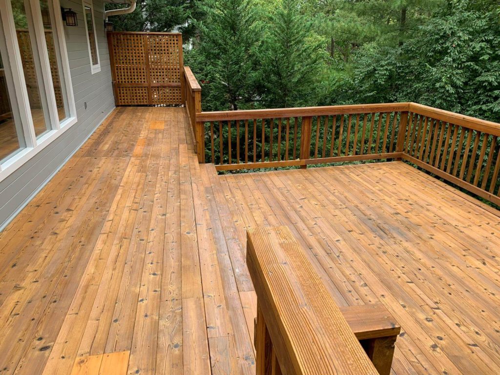 deck cedar deck clear coat 1