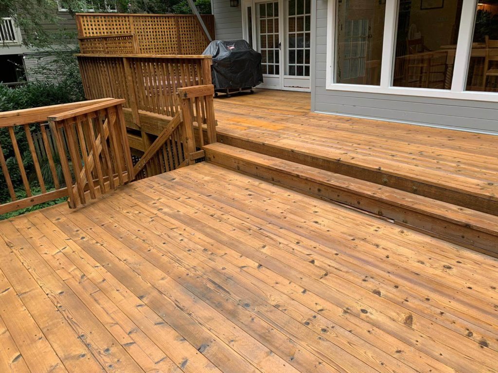 deck Cedar deck Clear coat 2