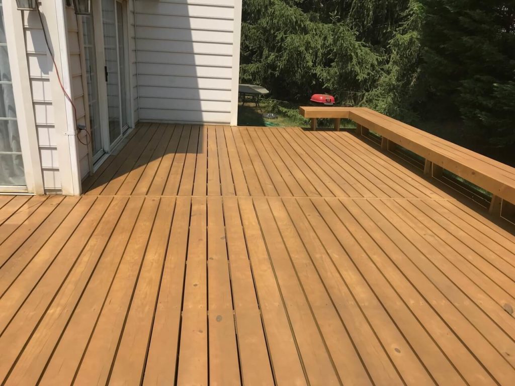 deck project #4 golden honey t-170 2